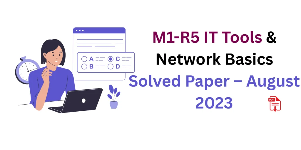 IT Tools & Network Basics - Important MCQs with Answers & Hindi